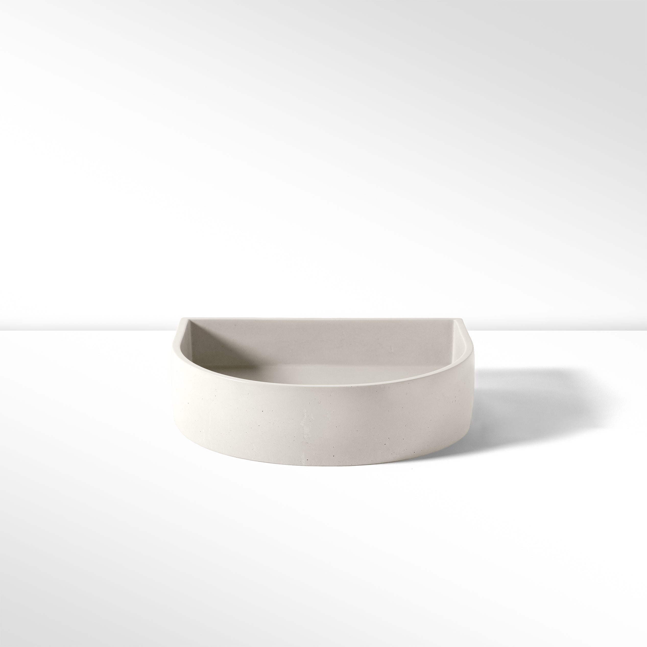 Concrete Polished Half Moon Basin