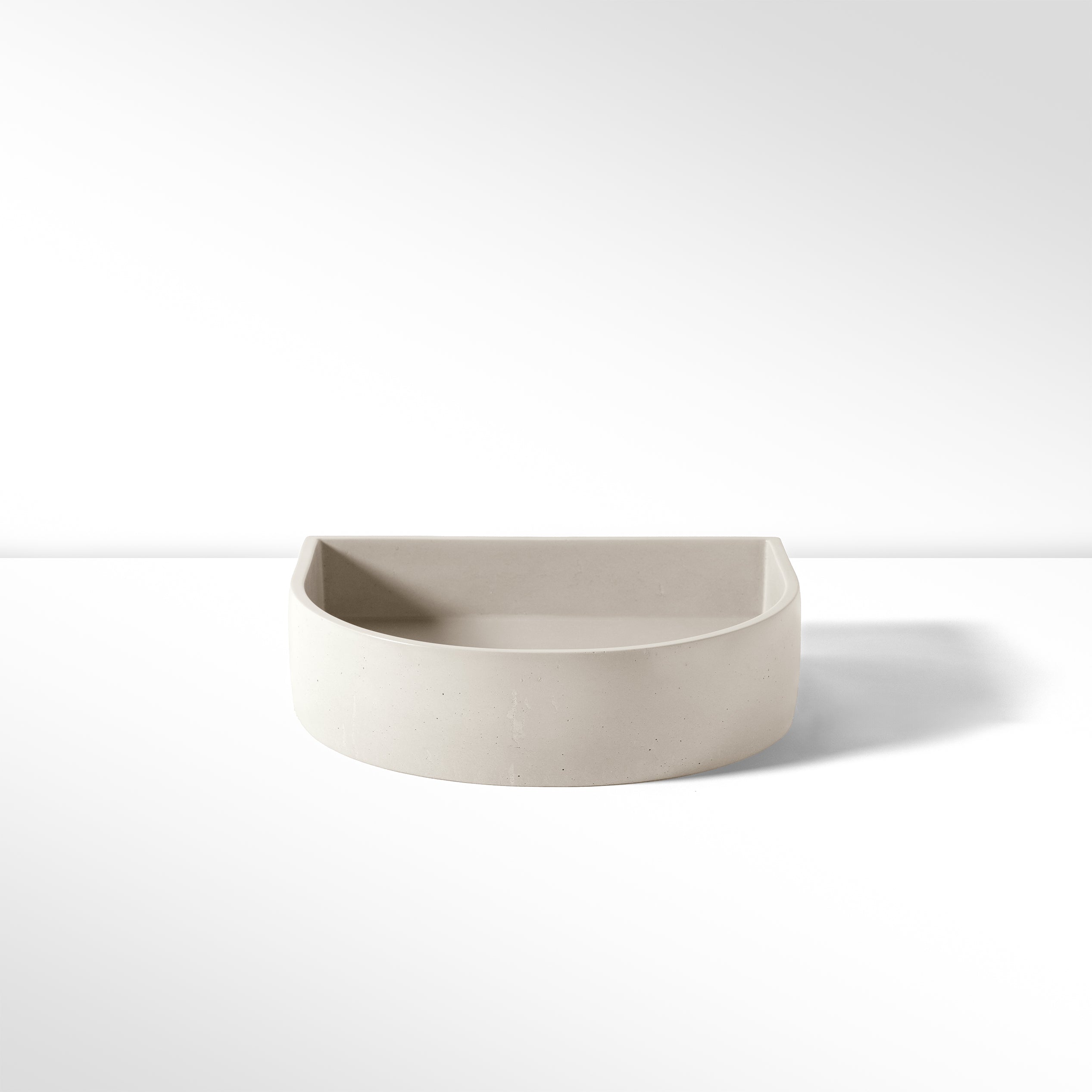 Concrete Polished Half Moon Basin