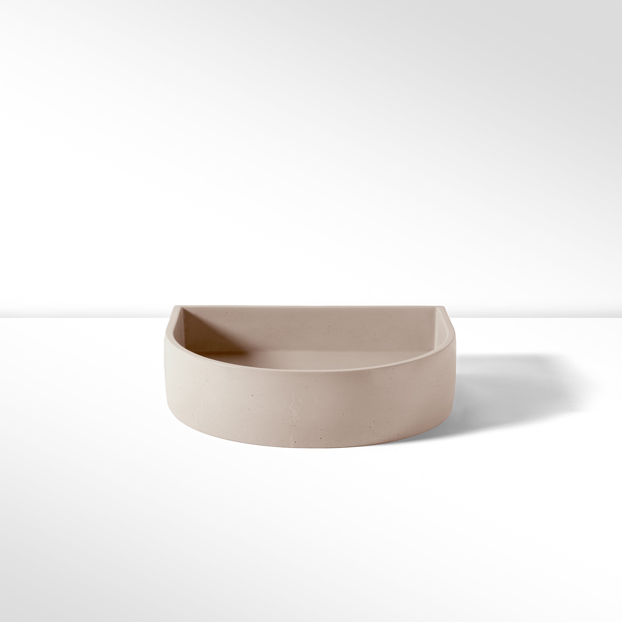 Concrete Polished Half Moon Basin
