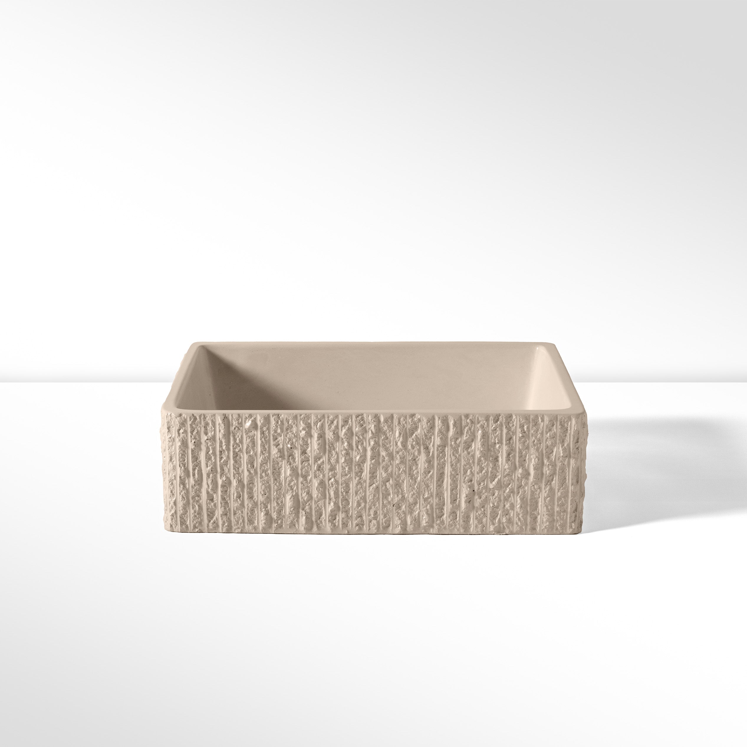 Concrete Rectangle Rugged Basin