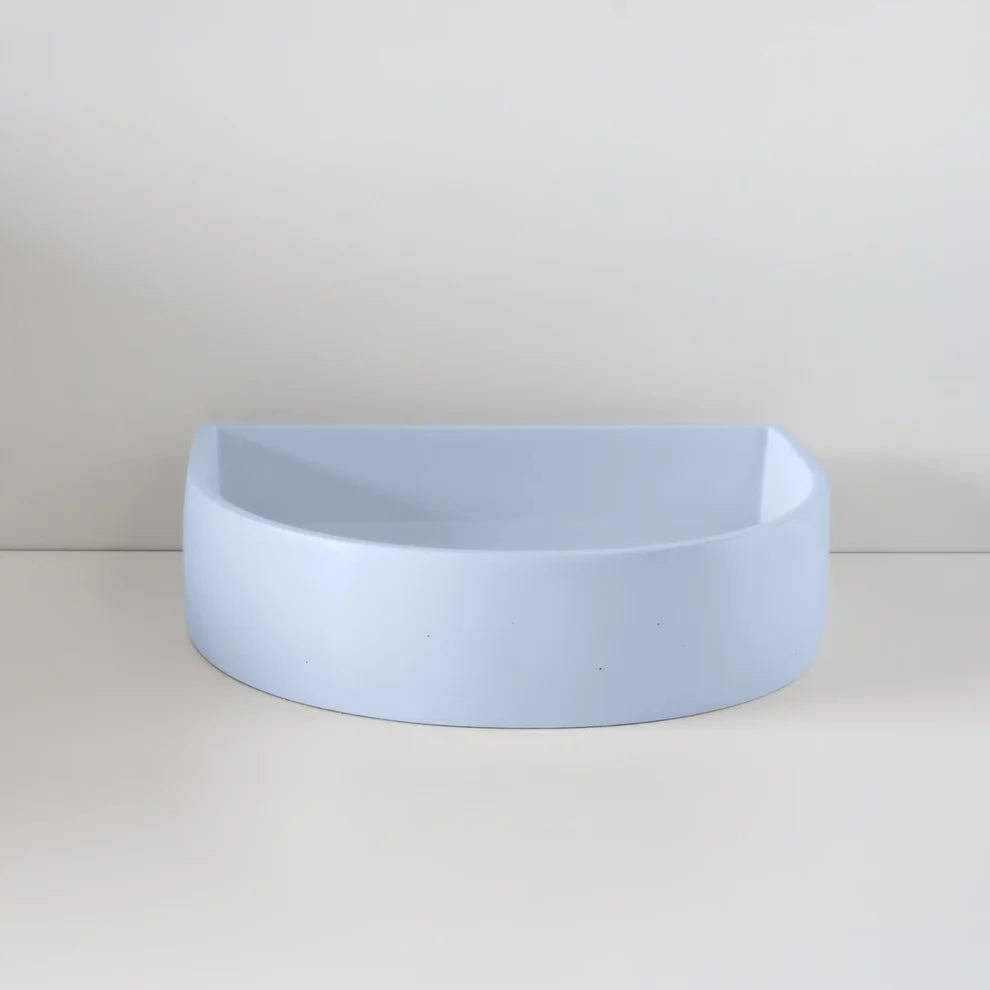 Concrete Polished Half Moon Basin