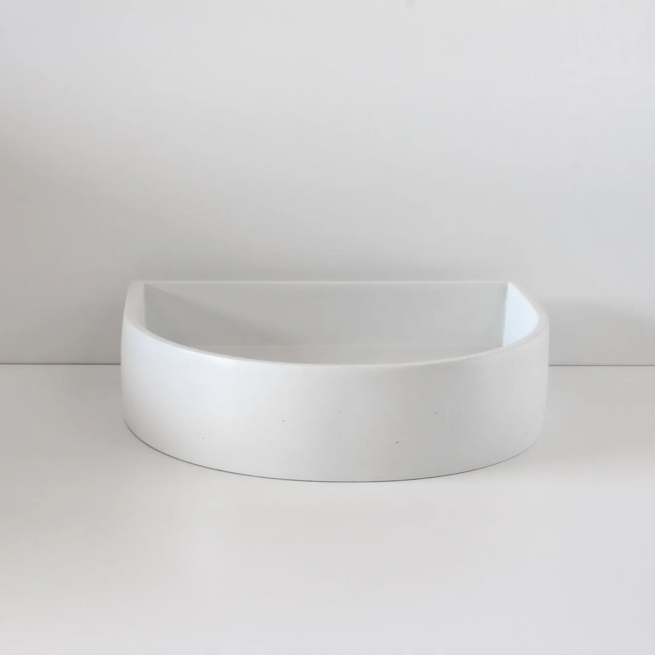 Concrete Polished Half Moon Basin