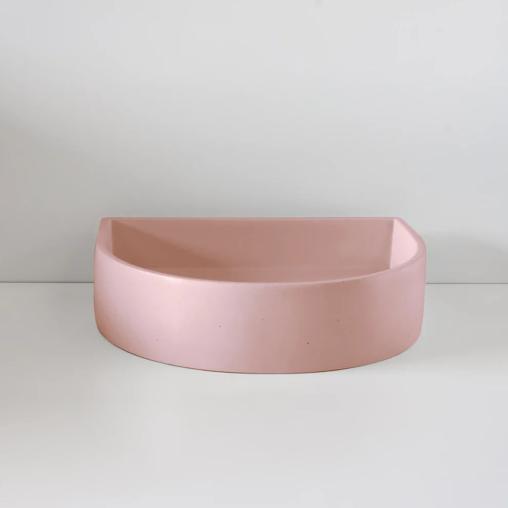 Concrete Polished Half Moon Basin