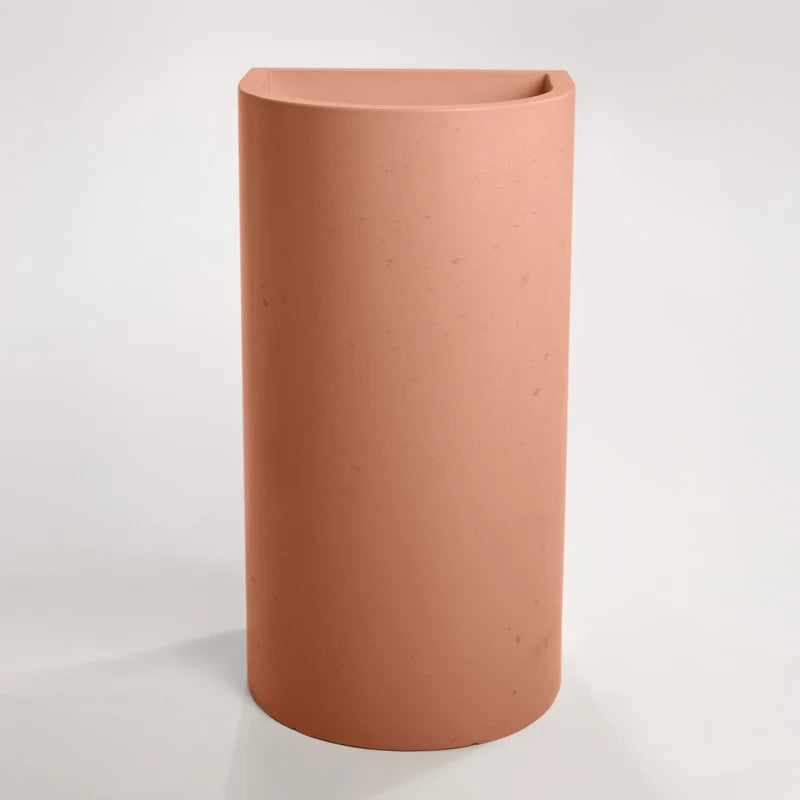 Full Height Half Moon Pedestal Basin