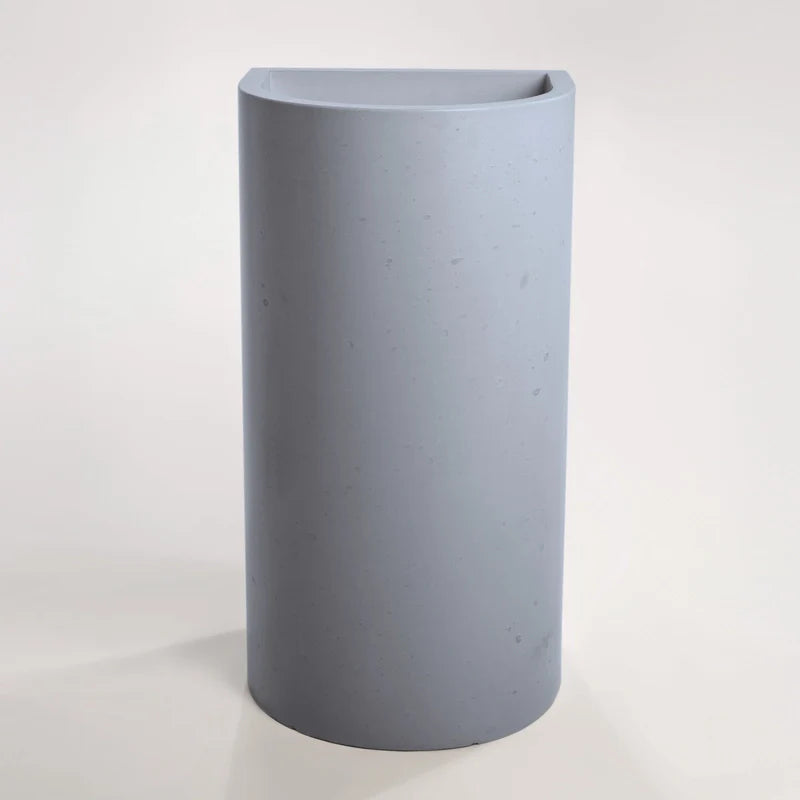 Full Height Half Moon Pedestal Basin