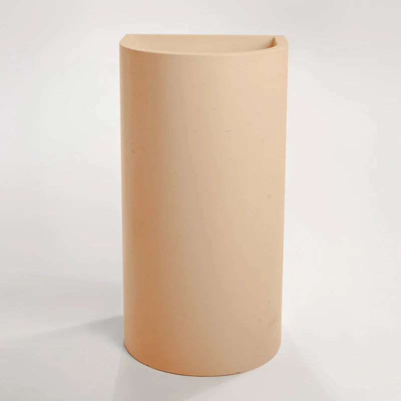 Full Height Half Moon Pedestal Basin