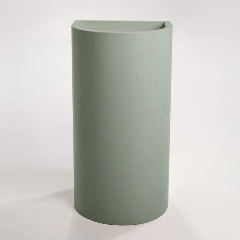 Full Height Half Moon Pedestal Basin