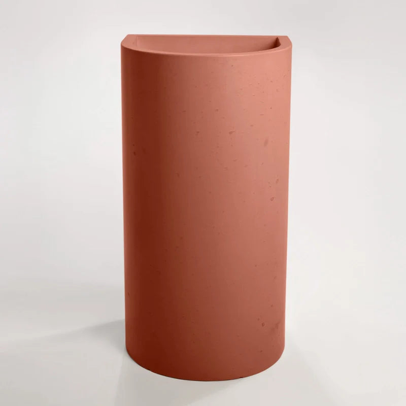 Full Height Half Moon Pedestal Basin