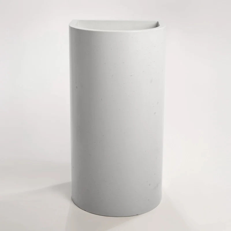 Full Height Half Moon Pedestal Basin