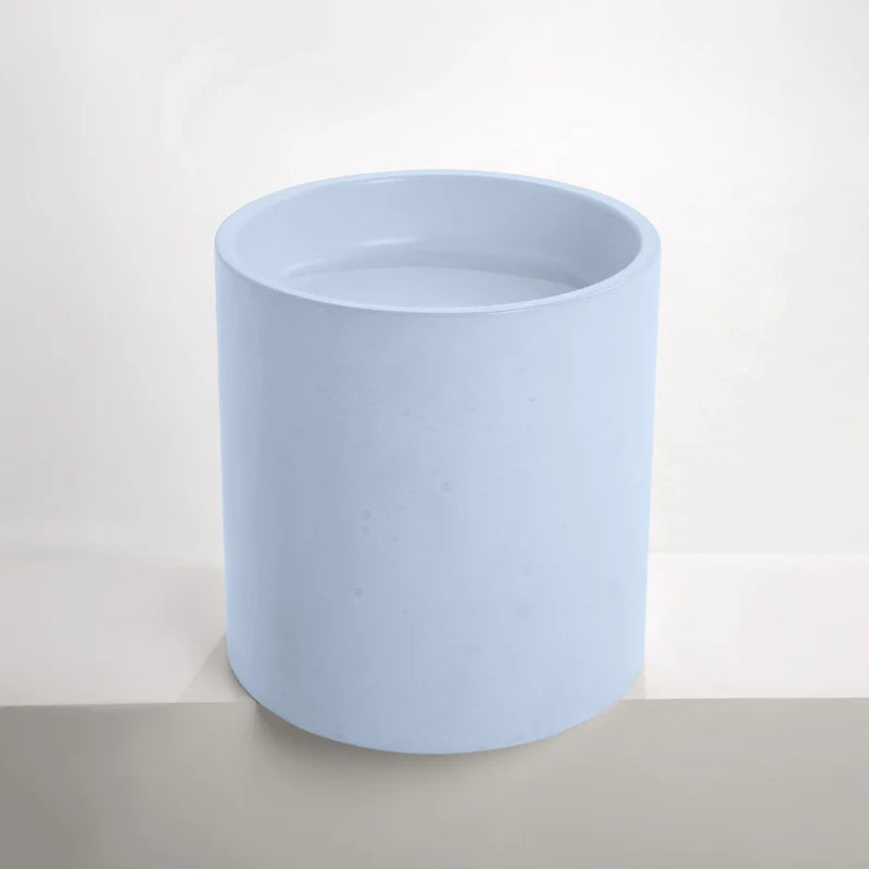 Concrete Polished Half Height Round Pedestal Basin
