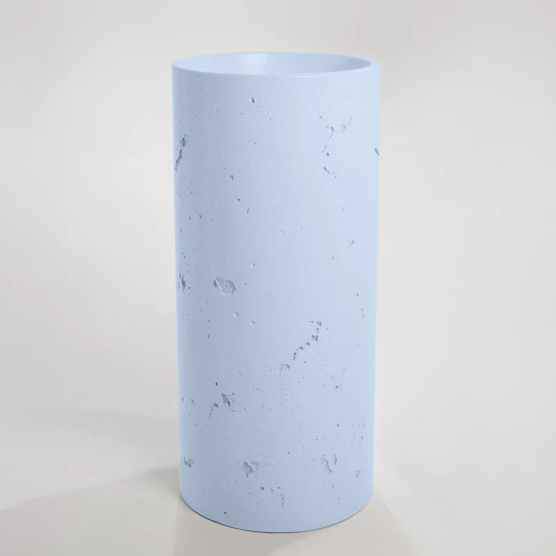 Textured Full Height Round Pedestal Basin