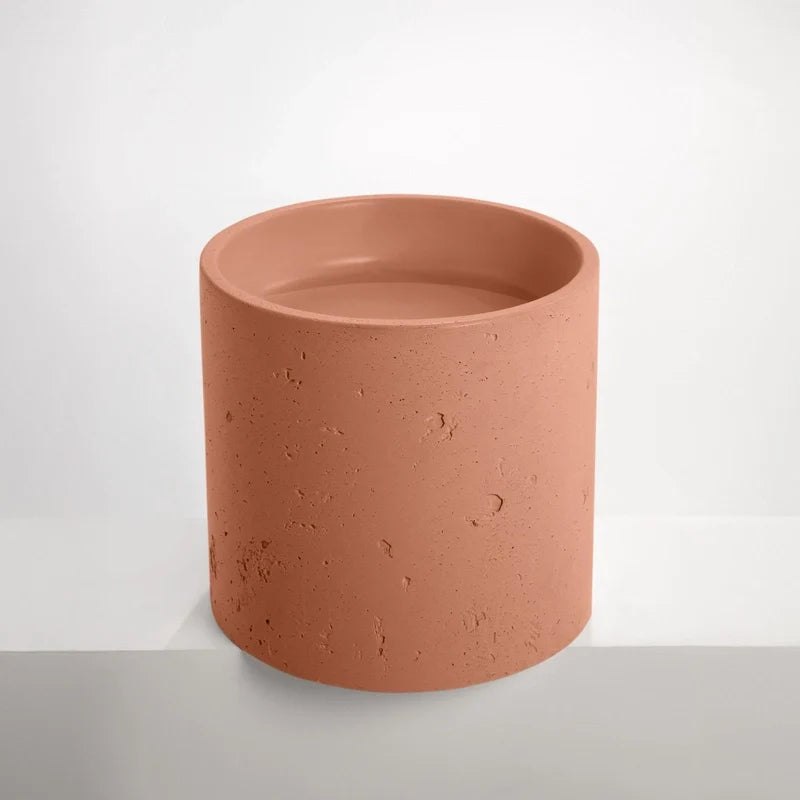 Half Height Round Textured Pedestal Basin