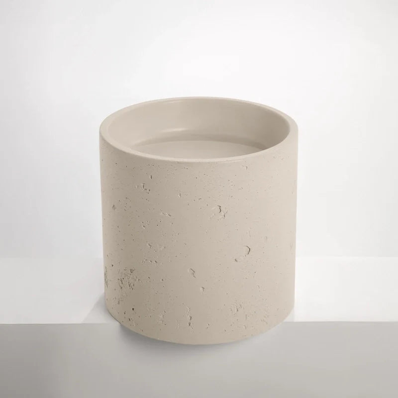 Half Height Round Textured Pedestal Basin