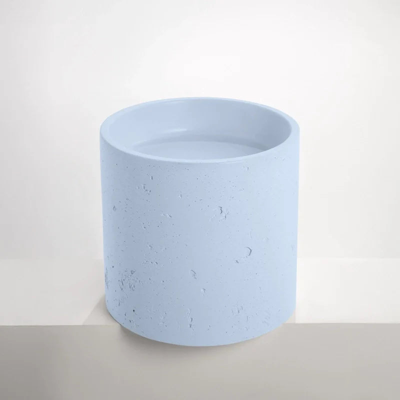 Half Height Round Textured Pedestal Basin