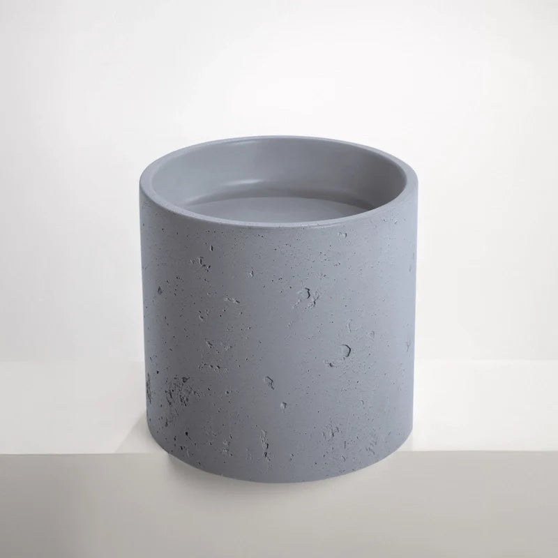 Half Height Round Textured Pedestal Basin