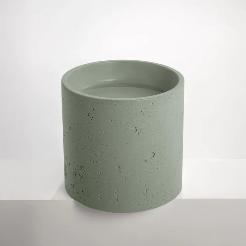 Half Height Round Textured Pedestal Basin