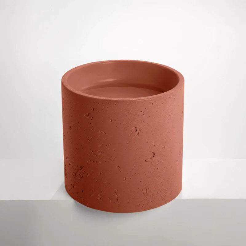 Half Height Round Textured Pedestal Basin