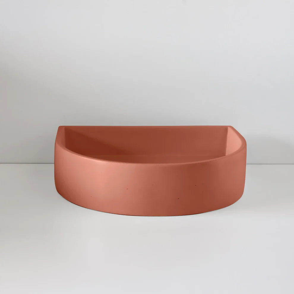 Concrete Polished Half Moon Basin